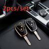 2 шт. Чехлы для брелока автомобиля Подходят для Renault Megane Modus Espace Laguna Duster Logan Подходят для Dacia Sandero Fluence Clio Kango 2 кнопки