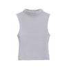 Kaslead New Arrival Women's Clothing Fashion Style Fashion All-Match Casual Half Turtleneck Sleeveless Tops 4174832