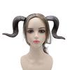 Goat Horn Headband Gothic Devil Horns Hair Hoop Halloween Dress Up Hair Accessories for Halloween Party Cosplay Events