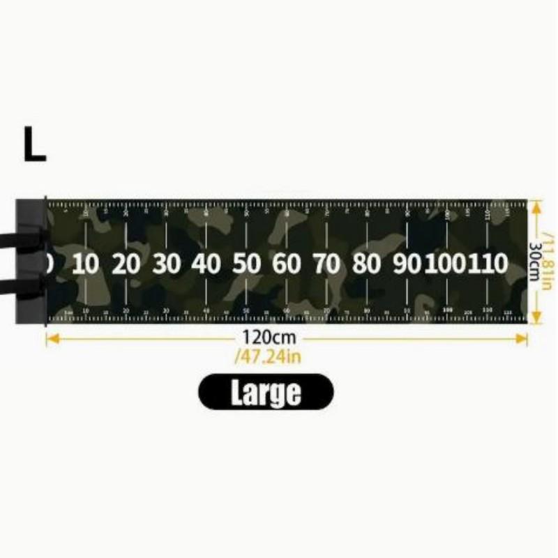 Foldable PVC Fishing Fish Measuring Ruler Waterproof Camo Measuring Mat with Acrylic Baffle