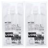 Household Japan Plastic Bags with West Japan East Japan Mm 100 Set of 2 Handles, Transparent, No. 35, No. 20, Thick, 0.035 Thick, TJ35, Pieces,