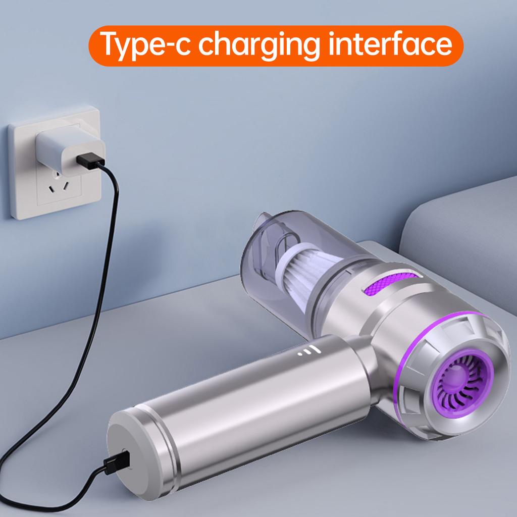 Мини-пылесос портативный Air Duster 16000PA мощный бесщеточный двигатель 9 шт универсальные насадки