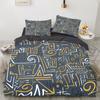 Комплект пододеяльников с 3D-печатью, наволочка из ультратонкого волокна, новый оптовый комплект с благородными африканскими элементами, красочный и удобный