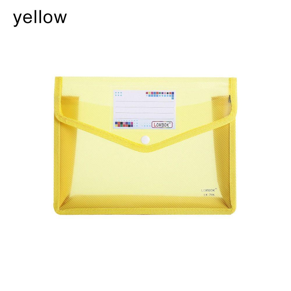 Durable Waterproof PVC Bag File Organizer A4 File Folders Envelope Folder Document Bag
