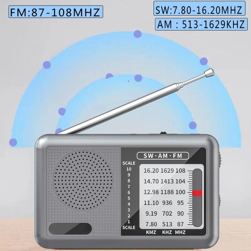 Портативное радио AM FM Коротковолновое радио AM FM Погодное радио Звуковое оборудование Отличный прием Наушники Транзисторное радио