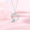 Original Butterfly Necklace Women's Light Luxury Niche Design Sense Imitation Pearl Zircon Stainless Steel Collarbone Chain