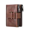 Anti-theft Brush Zipper Buckle Wallet Multi-card Wallet First Layer Cowhide Change Bag Genuine Leather Men's Wallet