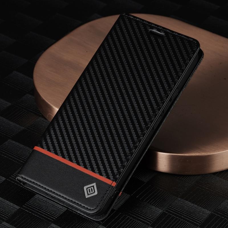 EUCAGR Кожаный чехол-бумажник из углеродного волокна и ПУ-кожи для Xiaomi 17T Pro с отделениями для карт Для Xiaomi 17TPro
