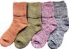 Пушистый набор цветных пар толстых носков с антибактериальным покрытием и махровой вязкой, сделано в Японии [5 чувств] Носки, 4 пары (Одна упаковка), Подошвы, устойчивые к запаху,