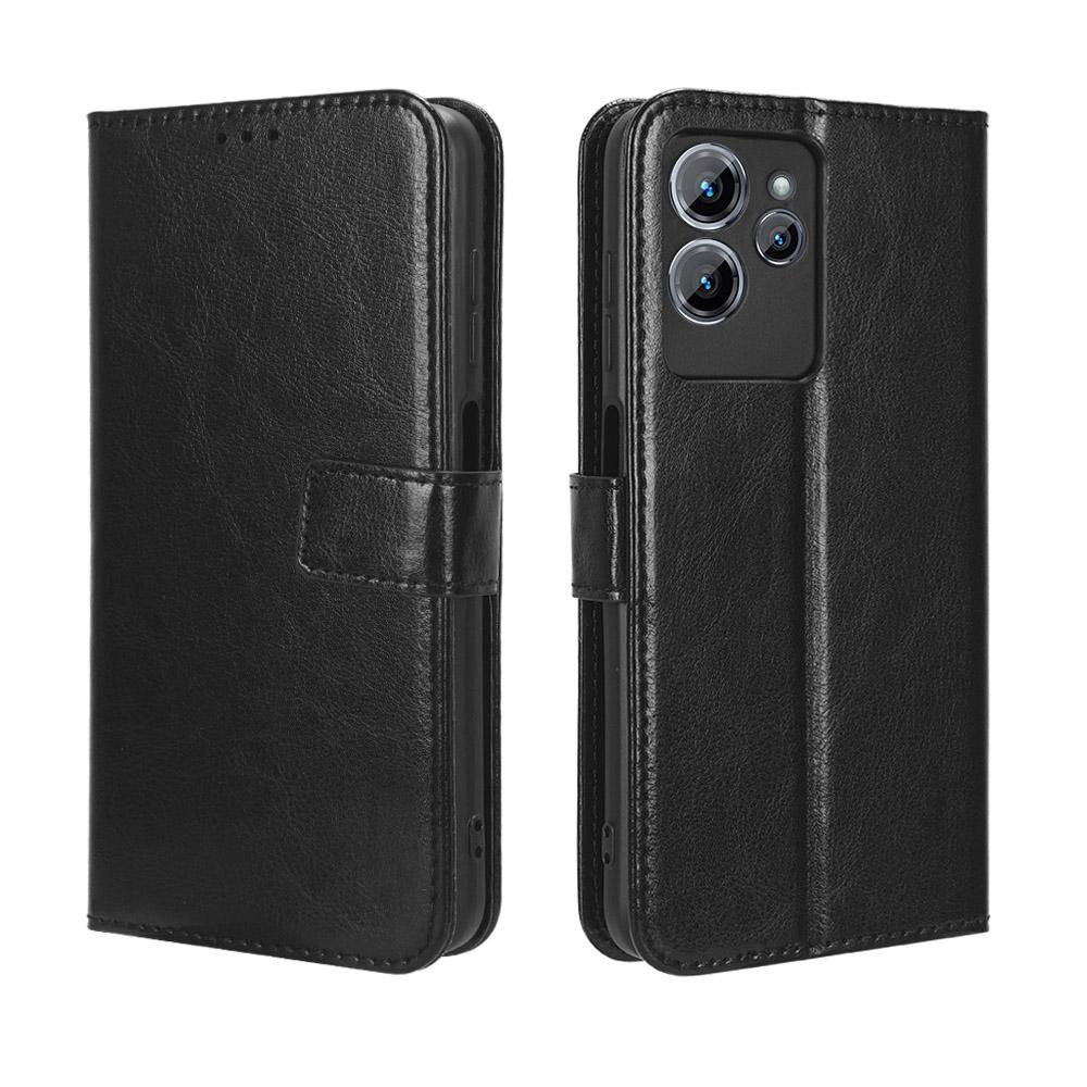 Для Oukitel C32 Чехол-бумажник с подставкой и слотами для карт – Ударопрочный, Пылезащитный, Бизнес-чехол-книжка из прочной кожи
