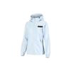 Li Ning Logo Fitness Quick-Dry Casual Hooded Long Sleeve Jacket Women Jacket Light-Blue AFDR832-4