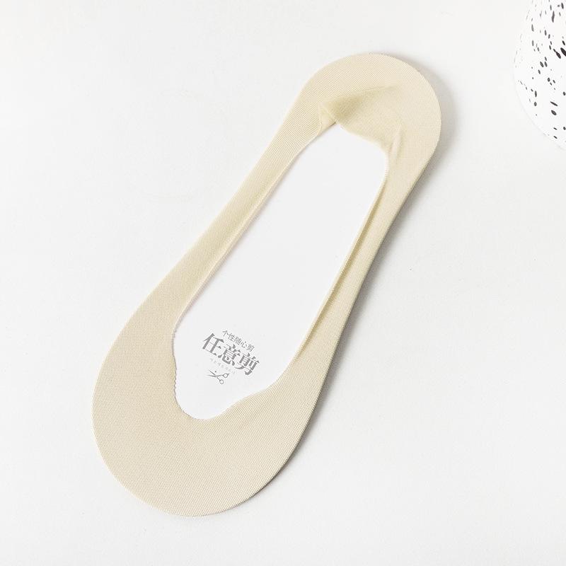 Женские ультратонкие низкие невидимые хлопковые носки с силиконовой противоскользящей вставкой для туфель на высоком каблуке