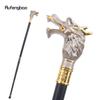 Dull White Black Luxury Dragon Head Walking Cane Fashion Decorative Walking Stick Gentleman Elegant Cosplay Cane Crosier 93cm