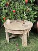 Wooden Carved Coffee Table | Indian Side Table | Night Stand Table | Indian Garden Table-Home Decor Round Central Table Living Room Furniture