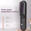 Беспроводной выпрямитель для волос, 3 температуры, быстрый нагрев, USB-зарядка, портативная дорожная горячая щетка, электрическая пушистая вьющаяся расческа для укладки волос