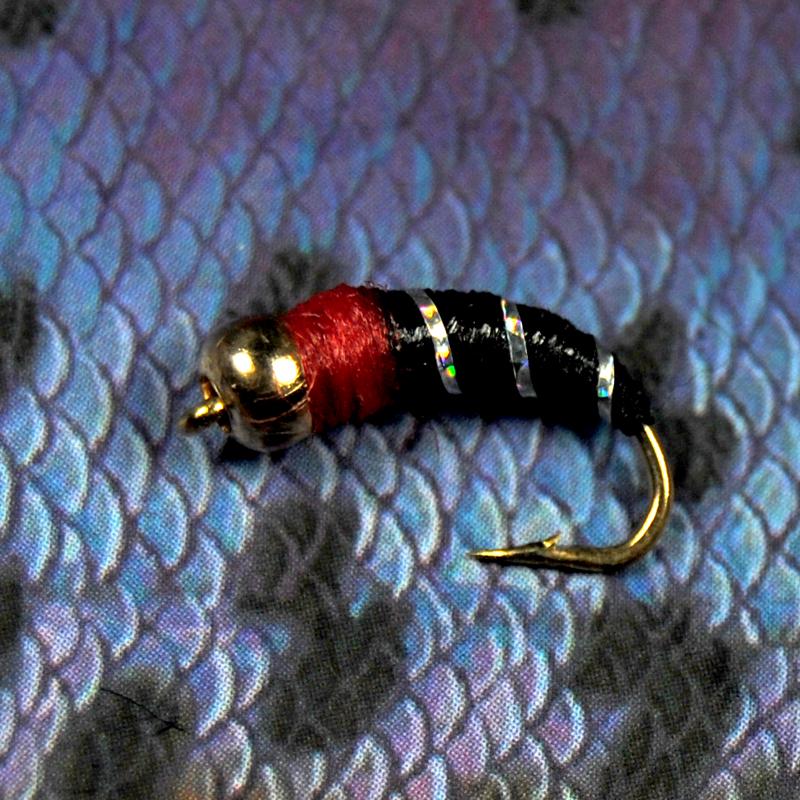 10pcs Copper Beadhead Nymph #14 Black Trout Buzzers Trout Lures Dry Fly Fishing Trout Flies
