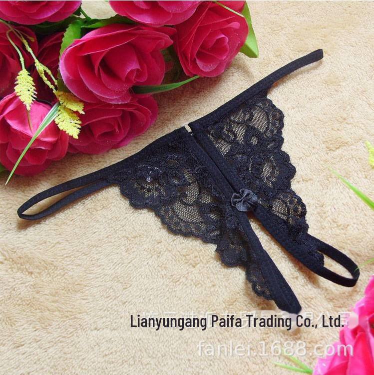 Комплект кружевного нижнего белья с открытой промежностью: Сексуальный бюстгальтер, бикини, стринги, пижама из двух частей