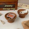 Tall Tray Jewelry Storage Tray Ear Studs Case Wooden Fruit Tray Household Storage