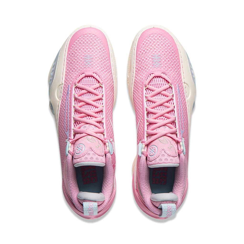 Li Ning All City 14 Амортизация Скользкие Устойчивые к истиранию Упругие Низкие Баскетбольные Кроссовки Мужские Цвет Персиковое Дерево Розовый ABAW001-2
