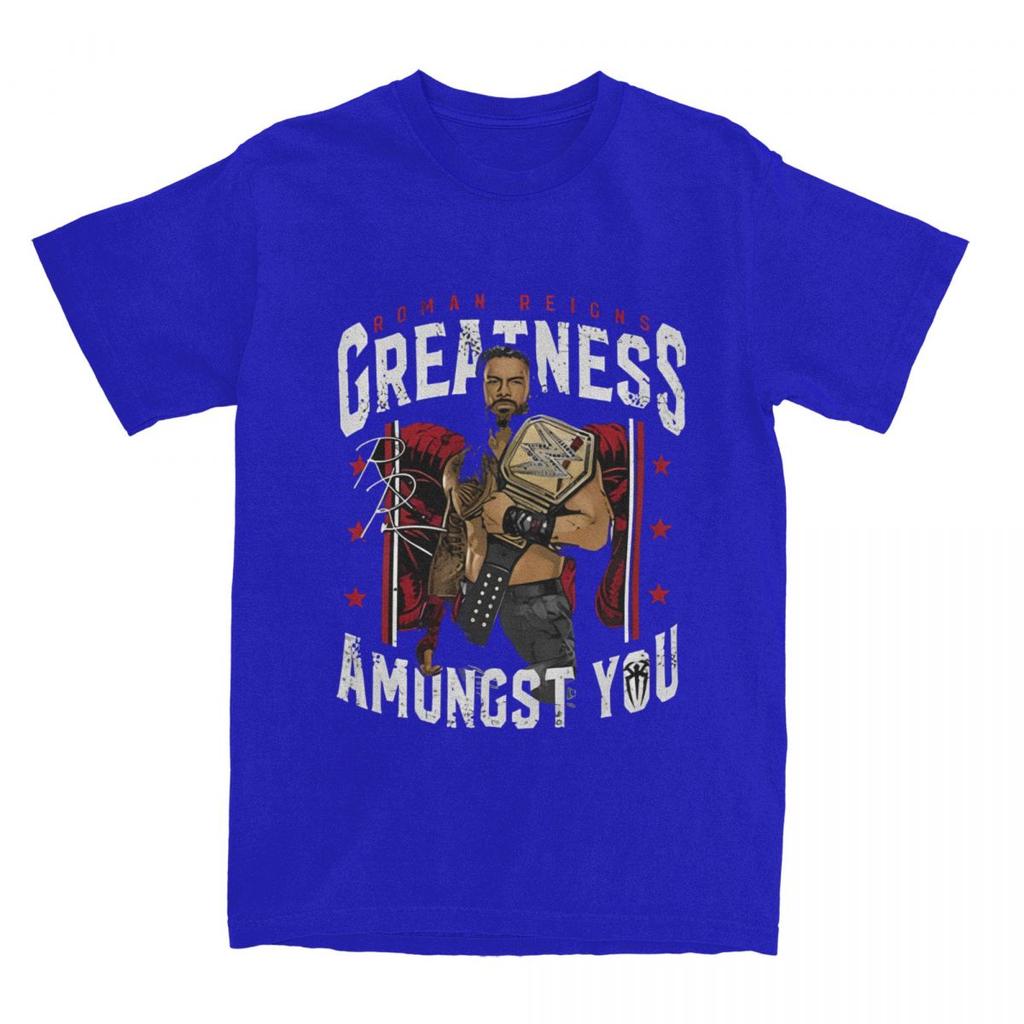 Винтажные футболки Roman Reigns Wrestling Winner для мужчин и женщин из хлопка с принтом