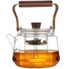 Heat-Resistant Glass Teapot with Lift Handle