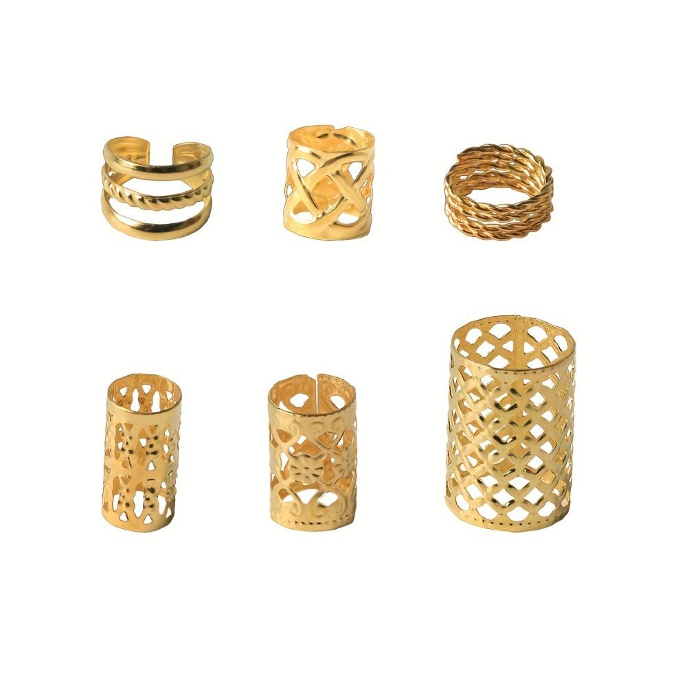 90 шт. Дреды Дреды Бусины Плетение волос Трубки для плетения волос Полые Кольца для волос Женские