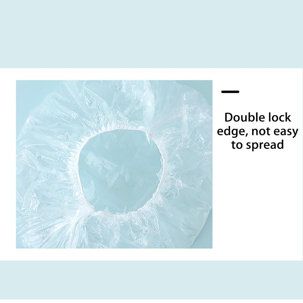 Универсальные пакеты для хранения свежих продуктов, эластичные пластиковые крышки для еды для еды (200 шт.)