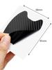 4pcs/Set Carbon Fiber Texture Car Door Handle Cup Scratch Protective Stickers Exterior Waterproof Auto Door Bowl Sticker