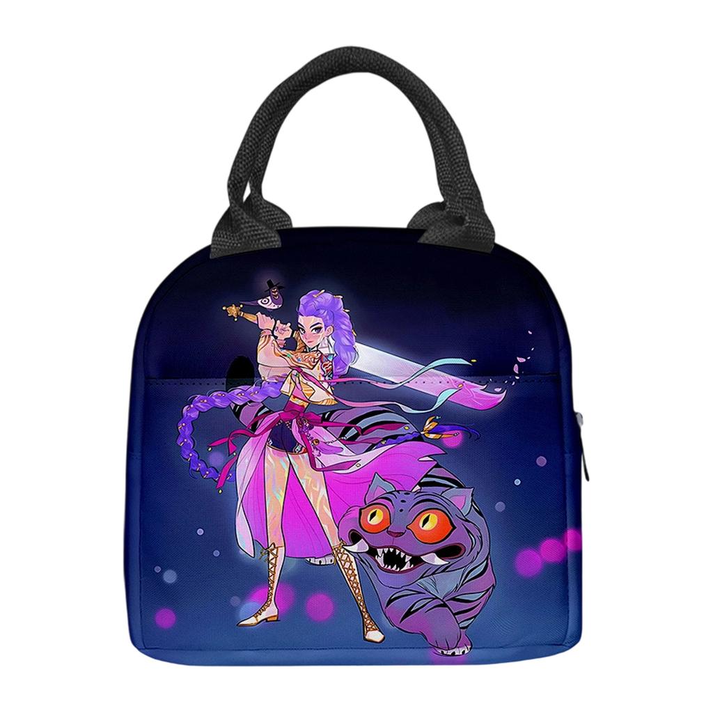 Персонализированная печатная сумка для ланча, модная сумка