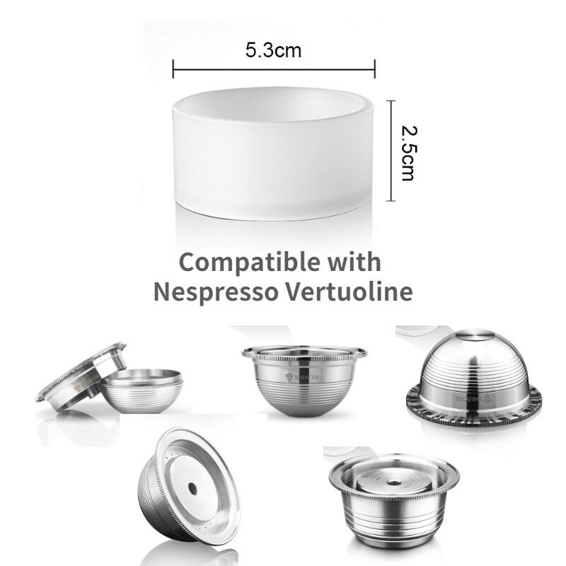 i Cafilas [QT03] Дозирующее кольцо Аксессуары для кофейных инструментов Простое управление ПП Пищевой класс для Nespresso Vertuoline Illy Caffitaly Кофейные капсулы