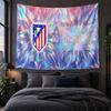 Personalized Tapestry Wall Hanging Atletico Madrid FC Pattern Art Background Cloth
