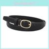 Vintage Ladies Style Jeans Belt Pu Material With Metal Pin Buckle For Use Daily