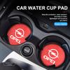 2pcs Suede Car Coaster Non-slip Water Cup Mat Bottle Holder Pad For Opel Insignia Corsa Zafira Mokka Grandland Antara Ampera