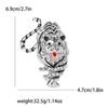 Творческая серия зодиака Бриллиантовая брошь тигра Пальто фиксированная булавка модные атмосферные украшения