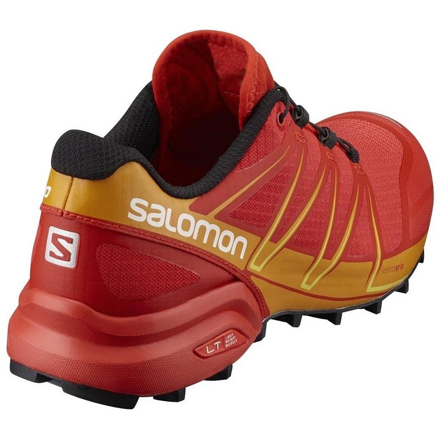 SALOMON Speedcross Pro Удобные Прочные Низкие Кроссовки Мужские кроссовки Красный Желтый 392390