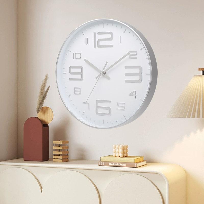 8-дюймовые настенные часы Simple Atmosphere Silent Living Room Dining Table Home Network Red New Grille Minimalist Design Sense Clock