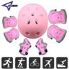 7Pcs/Set Kids Bike Helmet Skateboard Knee Pads, Girls Boys 3-10yrs Wrist Guards for Sports Cycling Bike Roller Skating Scooter
