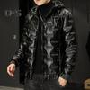 Men Winter Jacket Cotton Parka Windproof Thick Warm Coat Trendy Solid Color Long Sleeve Casual Outerwear for Cold Weather