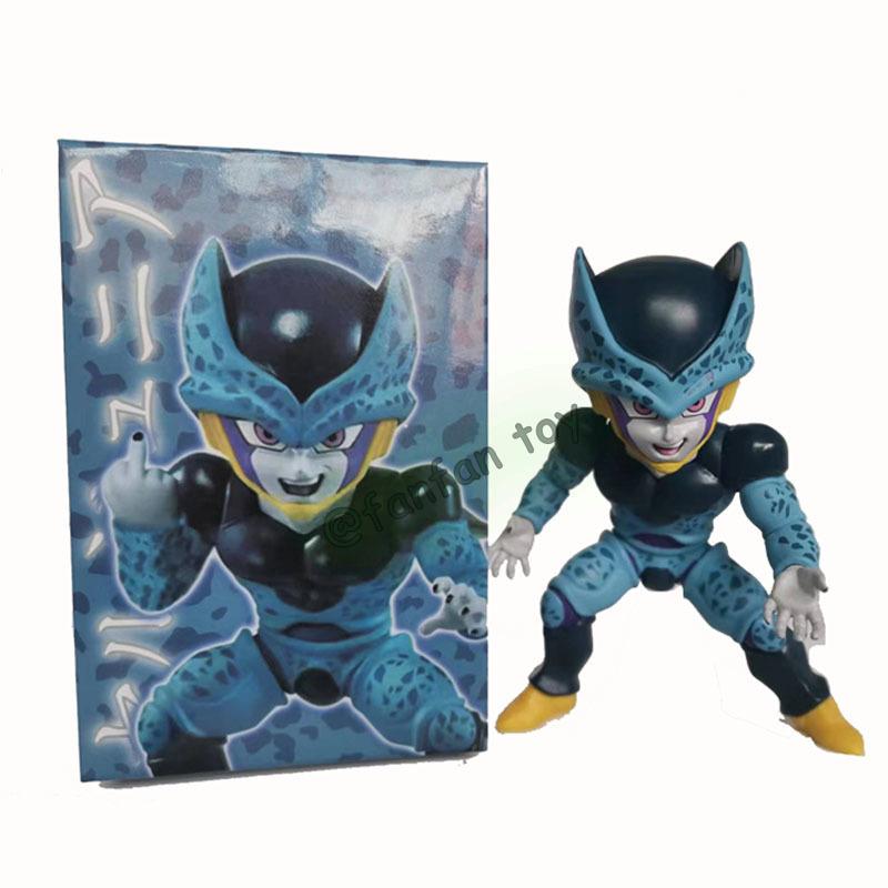 Anime Drogan Boll Figure Super Saiyan Vegeta Mini Cell Saibaiman Pvc Action Figures Collection Model Toys For Children Gifts