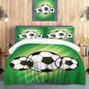 Комплект постельного белья с пододеяльником Football, серия Comforte, с принтом мультфильмов, размер Twin, рождественские подарки, 3 предмета
