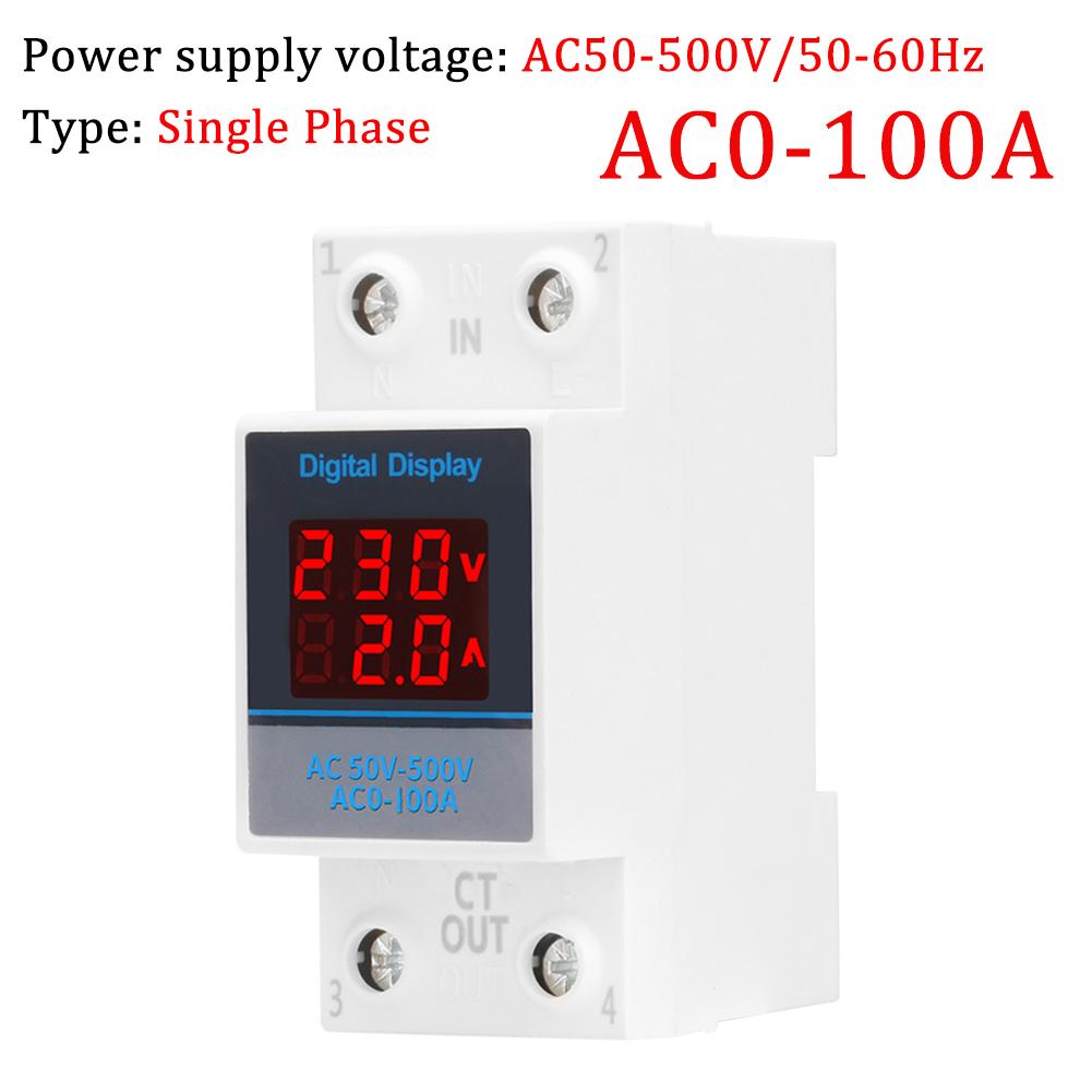 3 Phase 4 Wires Electricity Usage Meter 50/60HZ KWh Meter AC 3*127/220V Energy Consumption Monitor LCD Backlight for Home Office