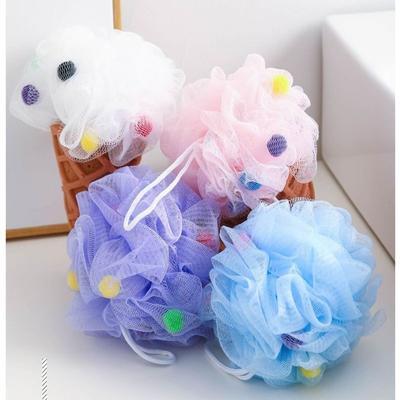 Ice Cream Bod Scrubber Mesh Foaming Bath Shower Sponge Scrubber Bathing Cleaning