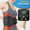 Electric Back Massage Hot Compress Waist Massager with Controller Heating Vibration Airbag Lumbar Support Relaxing Waist
