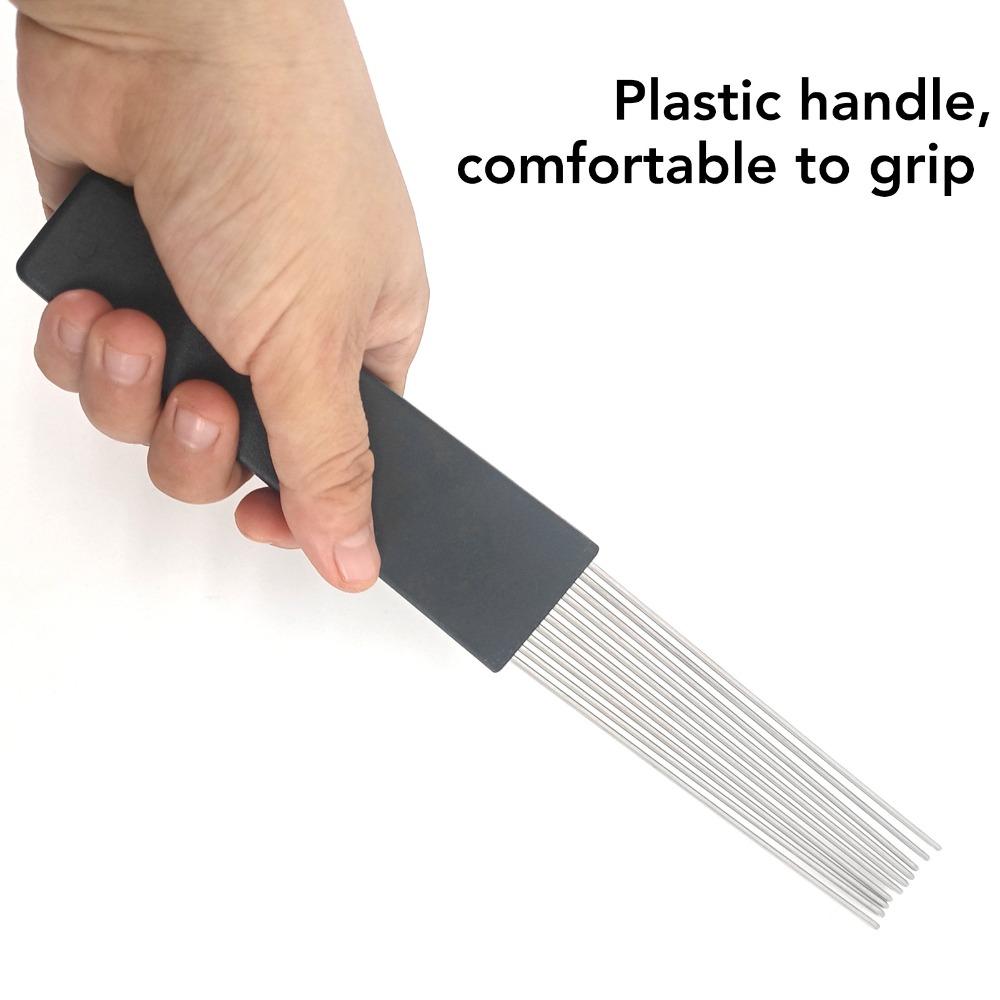 2PCS Plastic, Stainless Steel Percussion Accessories Black Professional Scraper For Percussion