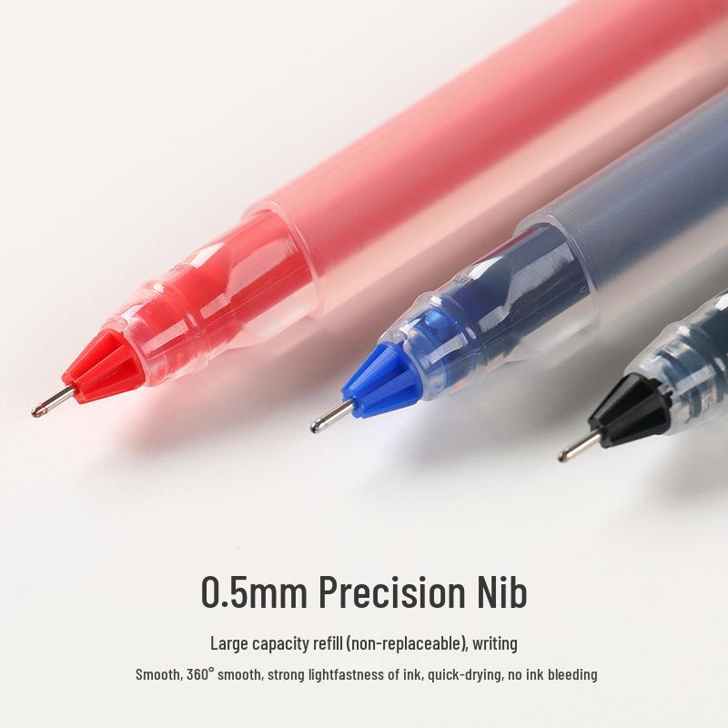 Baitong V-21 Triangular Correction Pen 0.5mm - High-Capacity Signature & Business Pen