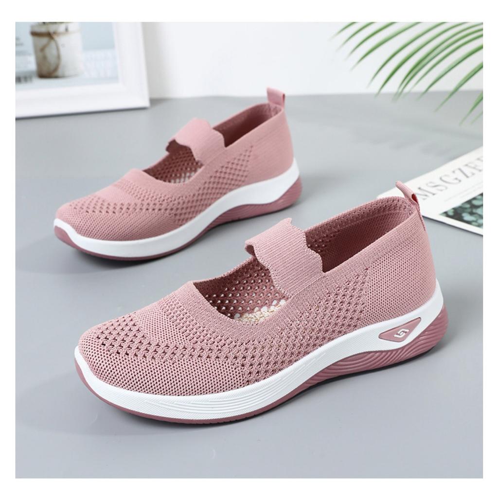 Женская обувь летом, легкие прогулочные туфли из ткани