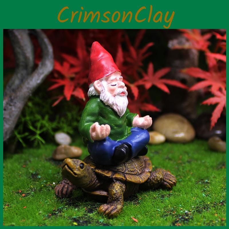 Смола Садовый гном Сидящая Дзен Черепаха Фигурка Для Домашнего Декора И Подарка