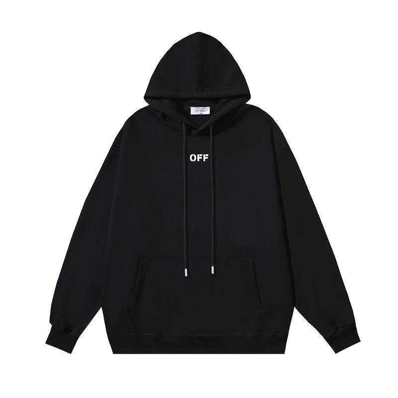 1225 Off-White 2025 Осень/Зима Новая толстовка с принтом OW Grid Arrow для мужчин и женщин