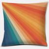 Retro Rainbow Geometric Color Series Pillow Cover Gift Home Office Decoration Pillow Bedroom Sofa Car Cushion Cover