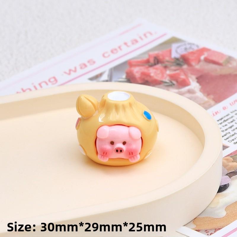 3D Pig Food Play Cream Glue Смола Украшения Брелок для DIY Ювелирные Изделия